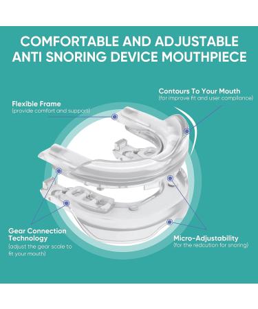 Anti-Snoring Mouth Guard - Comfortable & Adjustable Snore Device for Men/Women - Buy Online on SooperMarket.com