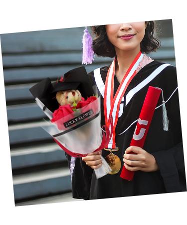 Alipis Bear Bouquet Roses Fresh Flowers Gifts Sunflowers Decor Sunflower Decorations Doll Flower Bouquet Stuffed Pig Plush Toy Doll Figurine Bouquet Animal Accessories Banquet Cloth Rose 30X15CM - Buy Online on SooperMarket.com