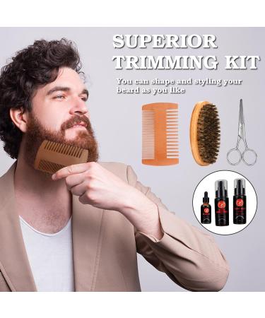Beard Grooming Kit Beard Kit with Beard Oil Beard Balm Beard Wash Beard Brush Beard Comb Mustache Scissors Beard Care Unique Gifts for Men Beard Set&Kit - Buy Online on SooperMarket.com
