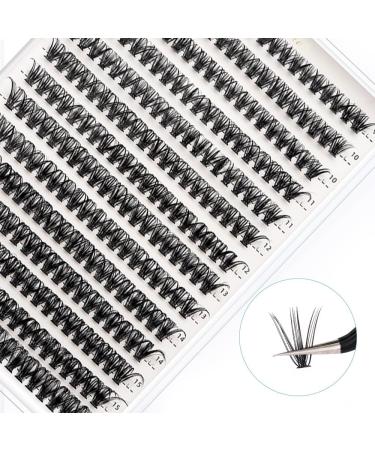 Bransfy False Eyelashes Clusters 280pcs DIY D Curl Individual Lash Extensions | Faux Mink Long Mixed Lash Clusters 9-16mm | 40D-0.07D - Buy Online on SooperMarket.com