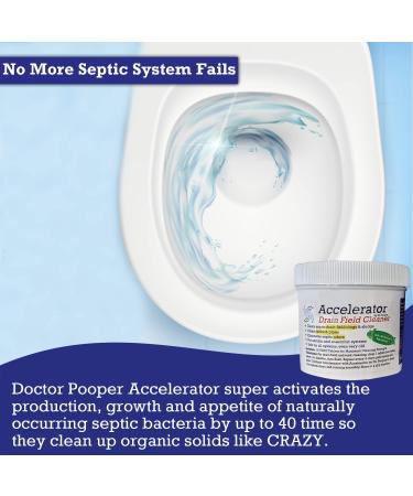 Dr. Pooper Drain Field Cleaner: Clear Clogs & Sludge, Eliminate Odors, and Maintain Clean Septic System with Easy Flush Tablets - Buy Online on SooperMarket.com