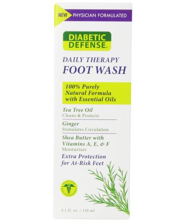 PediFix Diabetic Defense Daily Therapy Foot Wash  5.1oz