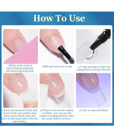 Extra Strong Solid Nail Gel Glue for Press on Nails, Acrylic Tips, and Extensions - Cured for Added Strength - Rhinestone Adhesive Included - Buy Online on SooperMarket.com