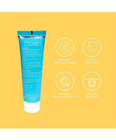 Purlisse Blue Lotus SPF 30 Essential Daily Moisturizer | Cruelty-Free & Clean | Anti-Aging | Reef Safe | Non-Greasy Formula with Vitamin E & Algae Extracts | 1.7oz - Buy Online on SooperMarket.com