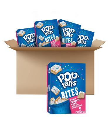 Pop-Tarts Bites, Tasty Filled Pastry Bites, Frosted Confetti Cake, 7oz Box (Pack of 5, 25 total)