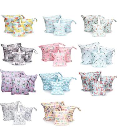 EGURS 3-Piece Diaper Bag Set with Reusable Wetbag & Organizer - Rainbow Horse Design for Babies & Accessories - Buy Online on SooperMarket.com