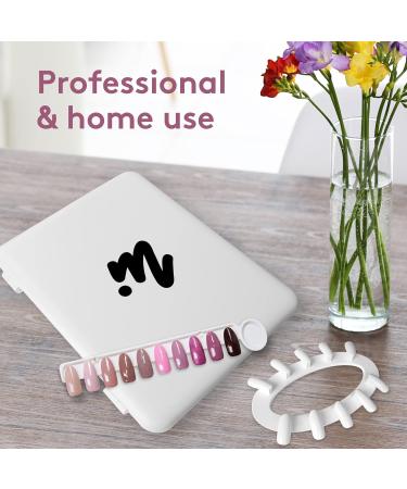MYLEE Swatch Book - 120 Colour Slots Detachable Nail Colour Chart Display Book Comfortable and Easy to use - Clips in Nail Tips Professional Salon & Home use Portable - Buy Online on SooperMarket.com