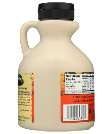 Coombs Family Farms Organic Maple Syrup Grade A Amber - 16 Fl Oz | Rich Flavor - Buy Online on SooperMarket.com