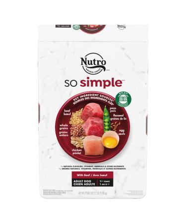NUTRO SO SIMPLE Dog Food Dry Adult Beef 9.98kg Bag 9.98 kg (Pack of 1)