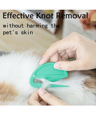 YRAKOZIN 5 Pack Knotting Comb for Cats & Dogs | Premium Pet Detangling Knife & Grooming Knot Remover with Steel Blade - International Shipping Available - Buy Online on SooperMarket.com