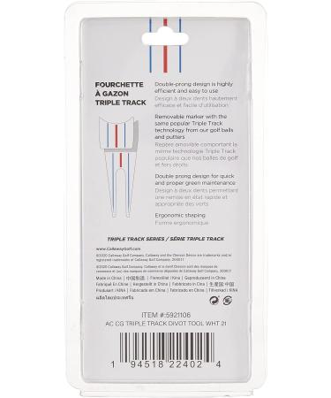 Callaway Golf 2021 Triple Track Divot Tool - White | Premium Golf Accessories - Buy Online on SooperMarket.com