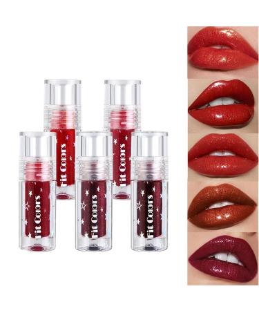 Matt Liquid Lipstick Set - Waterproof Nude Tones | Long-Lasting Non-Stick Fade-Proof 12H Lip Gloss - Buy Online on SooperMarket.com