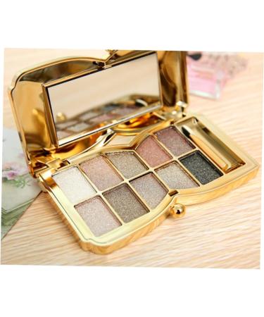 Mikinona Set # Shadow Brush With Makeup Colorful Eyeshadow Eye & Mirror Colors Glitter Flash - Buy Online on SooperMarket.com