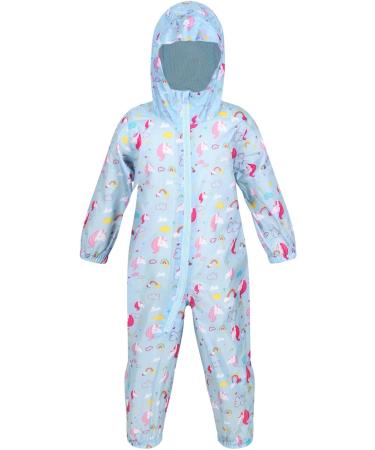 Regatta Kids Puddle IV All-in-One Suit 36-48 months - Unicorn Blue | Unisex Waterproof Rainwear - Buy Online on SooperMarket.com