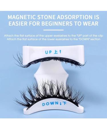 Magnetic Lashes Reusable Magnetic Lash Set Easy to Put On All Day Long Magnetic Lashes Natural Look Magnetic Lash Set With Applicator No Adhesive Required (7-3) - Buy Online on SooperMarket.com