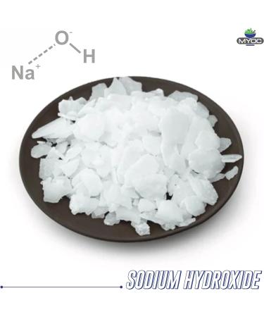 MYOC Sodium Hydroxide flakes 17.63oz (500gm) Sodium Hydroxide for soap Making Cosmetics Make up Beauty and Personal Care Products. 500 gm - Buy Online on SooperMarket.com