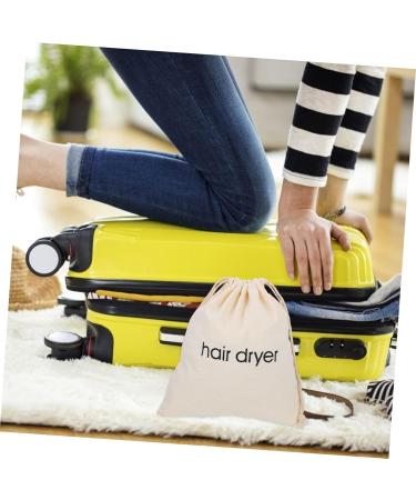 HAPINARY 3pcs Hair Dryer Storage Bag Drawstring Storage Bag Travel Laundry Blow Dryer Pouch Sac Beige Fabric - Buy Online on SooperMarket.com