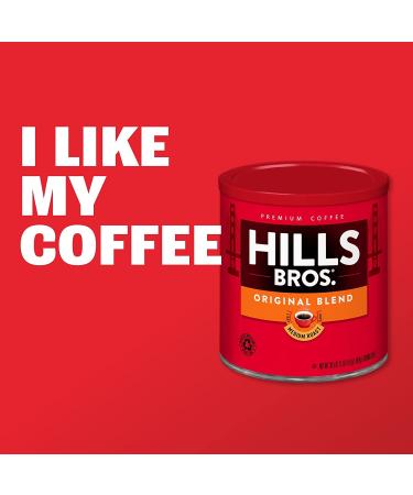 Hills Bros 100% Colombian Dark Roast Ground Coffee 24 oz Can - Full-Bodied Smooth Arabica Beans, 1-Pack - Buy Online on SooperMarket.com