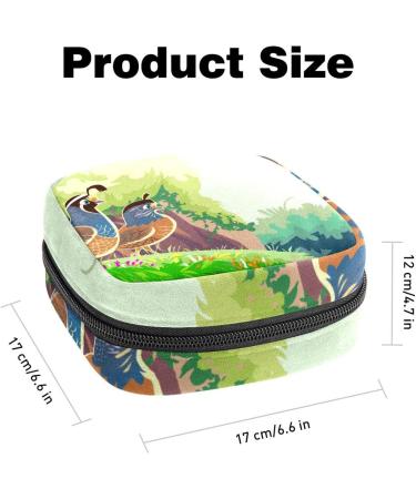 Anna Cowper Quail Sanitary Napkin Storage Bag | Menstrual Cup Pouch | Nursing Pad Holder | Tampon Bag | Portable Period Pouch for Women & Teen Girls - 1pc Multi-colored - Buy Online on SooperMarket.com