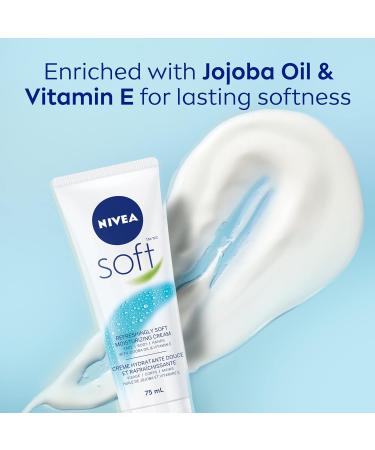 NIVEA Soft All-Purpose Moisturizing Cream 75mL Light Non-Greasy Everyday Moisturizer & Hand Cream for Post-Sanitizer Use | Shop Internationally - Buy Online on SooperMarket.com