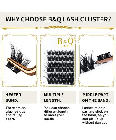 Buy 72 PCs B & Q DIY Individual Eyelashes - Wispy & Fluffy Extensions for Beginners - Reusable Single Eyelash Brushes (D-10mm B17) - Buy Online on SooperMarket.com