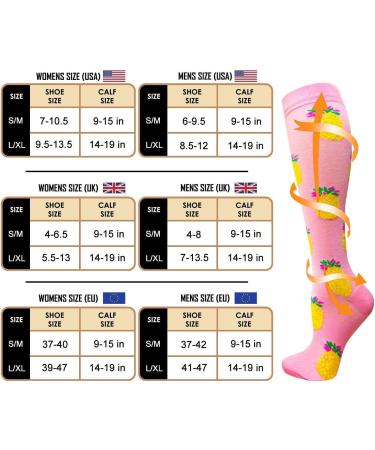 Actinput 4 Pairs Compression Stockings for Men & Women - Colorful Support Socks for Sports Travel & Nursing - Size S-M - Buy Online on SooperMarket.com