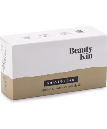 Beauty Kin Eco-Friendly Shaving Body Bar - Reduces Razor Rash & Irritation - Vegan Friendly & Cruelty Free Active Ingredients - Paraben Free Soap - Made In The UK - Buy Online on SooperMarket.com