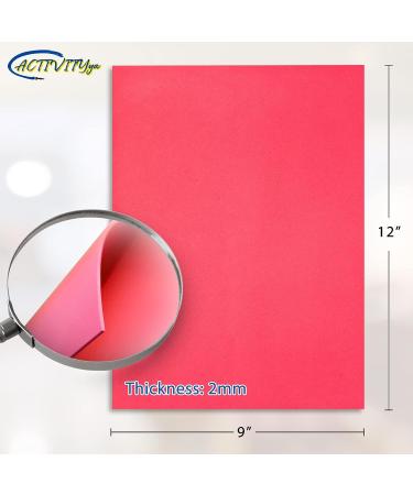 EVA Foam Sheets 9x12 Inch 2mm Thick - 10 Colorful Sheets for Arts and Crafts by ACTIVITYya - Buy Online on SooperMarket.com