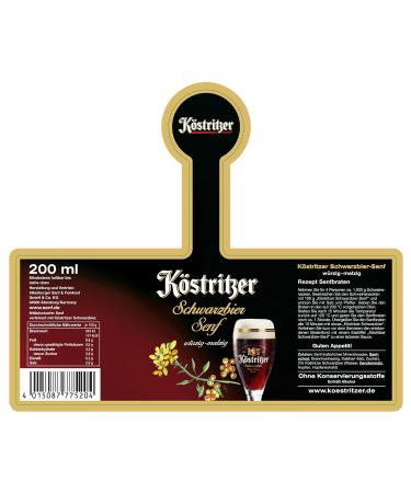 K stritzer Schwarzbier Mustard - Authentic German Flavor for International Shipping | Buy Online! - Buy Online on SooperMarket.com