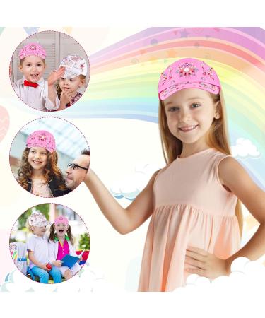 Personalized DIY Baseball Cap Set for Girls - Adjustable Glittering Sun Hat with 8 Leaves Stones - Buy Online on SooperMarket.com