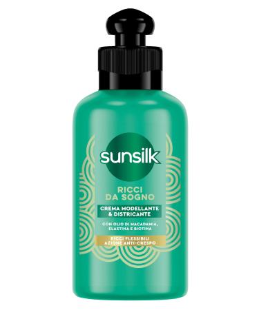 Sunsilk Crema Districante Ricci da Sogno Crema per Capelli Ricci Definiti Senza Risciacquo Formula Active Fusion Detangling Cream Dream Curls 6.7 Fl Oz Made in Italy Italian Import