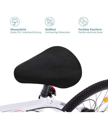 Dokon Waterproof Bicycle Cover - High-Quality 420D Oxford Tarpaulin for 1-2 Bikes | Protective Garage Cover with Storage Bag - 200x70x110cm - Black - Buy Online on SooperMarket.com