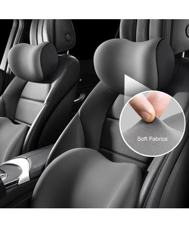 Auto Neck Pillow - Soft Memory Cotton Car Headrest Cushion | Brown Car Accessories - Buy Online on SooperMarket.com