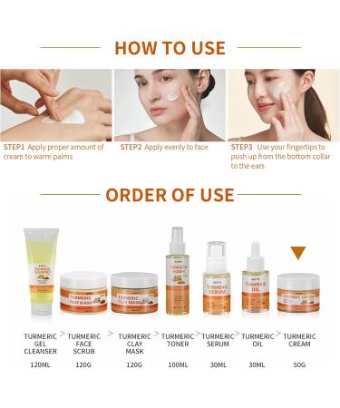 Turmeric Face Cream - Anti AgingCream For Radiant&Glowing Skin - Dark Spot Corrector Age Spot Remover Anti Aging - Natural Turmeric Cream Skin Care - Buy Online on SooperMarket.com