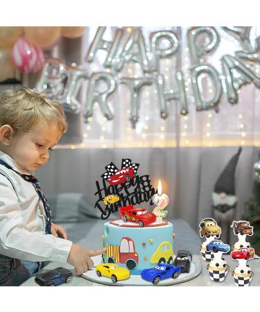 31-Piece Cars Cake Decoration Set | 25 Auto Cake Toppers & 6 Car Toys | Perfect for Kids' Birthday Parties - Buy Online on SooperMarket.com