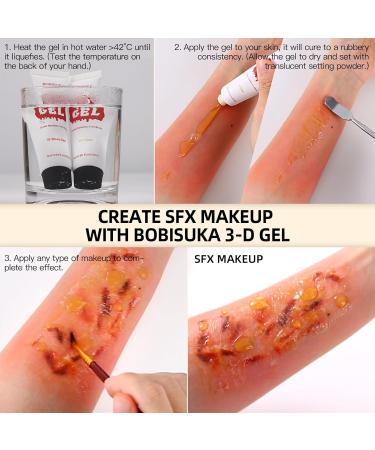 Buy Halloween SFX Makeup 3-D Gel | Professional Special Effects Gelatin for Wounds Scars & Prosthetics | Ideal for Stage Screen & Cosplay - Buy Online on SooperMarket.com