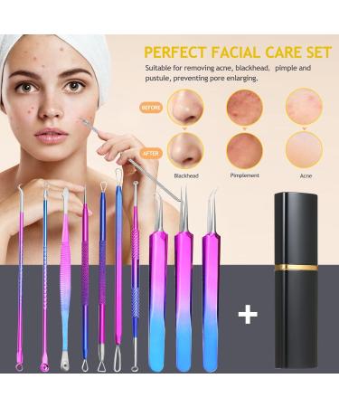 Layhou 10PCS Stainless steel Acne Removal Kit Blackhead Remover 10pcs Multicolor - Buy Online on SooperMarket.com