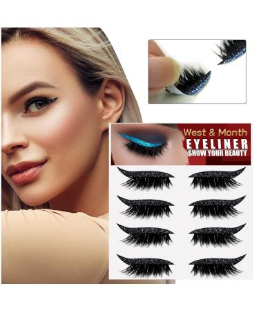 Eyelin 2-in-1 Reusable Eyelash Sticker & Eyeliner | Waterproof Stick-On Beauty Tool - Black - Buy Online on SooperMarket.com