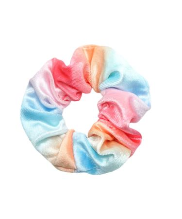 12pc Velvet Pocket Hair Scrunchies with Hidden Zipper Pocket - Cheetah & Tye Dye Colors - Buy Online on SooperMarket.com