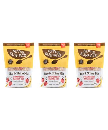 Seven Sundays Keto Rise & Shine Muesli Cereal | 5G Net Carbs | Grain and Gluten Free | No Added Sugar | Strawberry Banana Nut (10oz, Pack of 3) Rise & Shine Banana Berry 10 Ounce (Pack of 3)