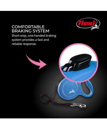 Flexi Classic Retractable Dog Leash - 16 ft Size L Blue | Durable & Comfortable for Pet Walks | International Shipping - Buy Online on SooperMarket.com