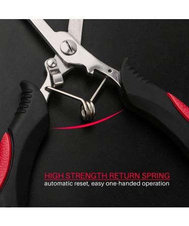 Hikary Long Nose Fishing Pliers - Stainless Steel Hook Remover & Braid Cutter - 8.8inches - Buy Online on SooperMarket.com