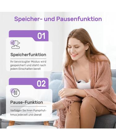 Nuliie Portable Electric Milk Pump S32 - 4 Modes 9 Steps 24mm Flange with LED Display + Extra 18mm & 21mm Flanges & Duck Valves (2 Pack) - International Shipping Available - Buy Online on SooperMarket.com