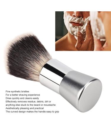 Men's Shaving Beard Brush - Handcrafted Nylon Foam Brush with Metal Handle | Effective Grooming Tool for Home & Travel - Buy Online on SooperMarket.com