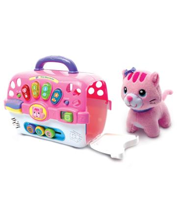 VTech Cosy Kitten Carrier Interactive Baby Activity Center with Animal Baby Toy Educational Musical Sound Toy with Different Music Styles From 9 months to 3 Years Pink 16.3 x 37.5 x 27.9 cm