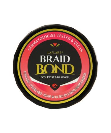Laflare 1LB Braid Bond Gel - Extreme Hold for Natural & Kids Hair | Vegan & Nourishing | Peach - Bulk Purchase - Buy Online on SooperMarket.com