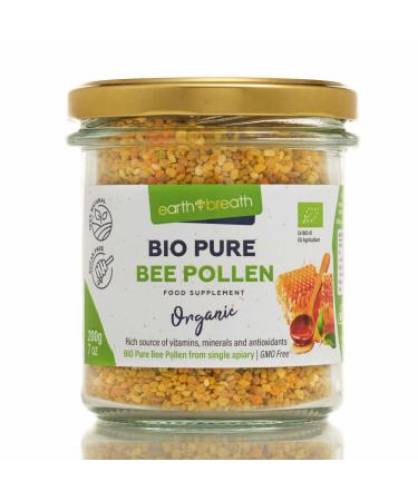 Earthbreath Pure Bee Pollen Granules - 200g - Raw Natural - Free from Any Artificial Additives