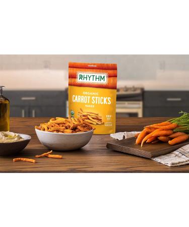 Rhythm Superfoods Carrot Sticks Sea Salt, Organic & Non-GMO, 0.6 Oz (Pack of 8) Vegan/Gluten-Free Superfood Snacks - Buy Online on SooperMarket.com