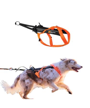 Non-stop dogwear Freemotion Harness 5.0 | Dog harness for all sports size: size 4 black/orange 4