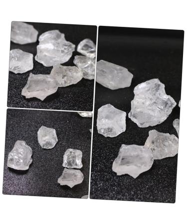 Toyandona 2ST Quartz Mineral Specimens - Geological Rehearsal Sample Ores for Teachers - Natural White Crystal Decor - 3x3cm Transparent Ore Decorations (2 PCS) - Buy Online on SooperMarket.com